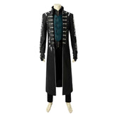 Devil May Cry 5 Vergil Black Coat Set Outfits Deluxe Cosplay Costume